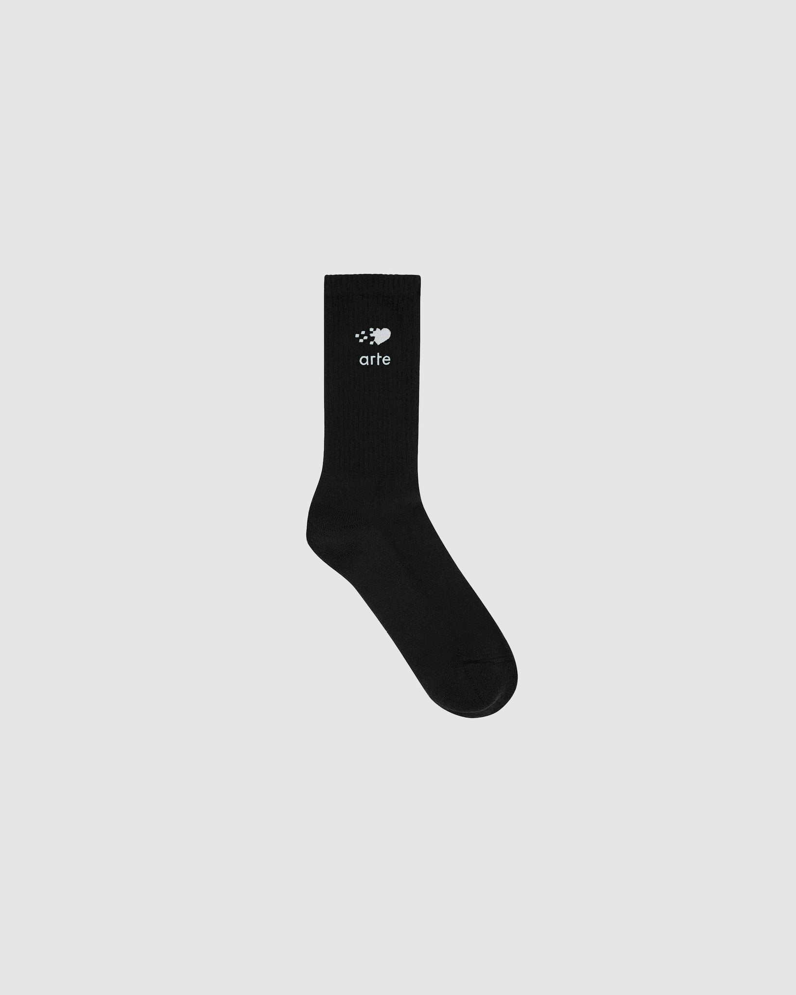 Fade Heart Socks - Black