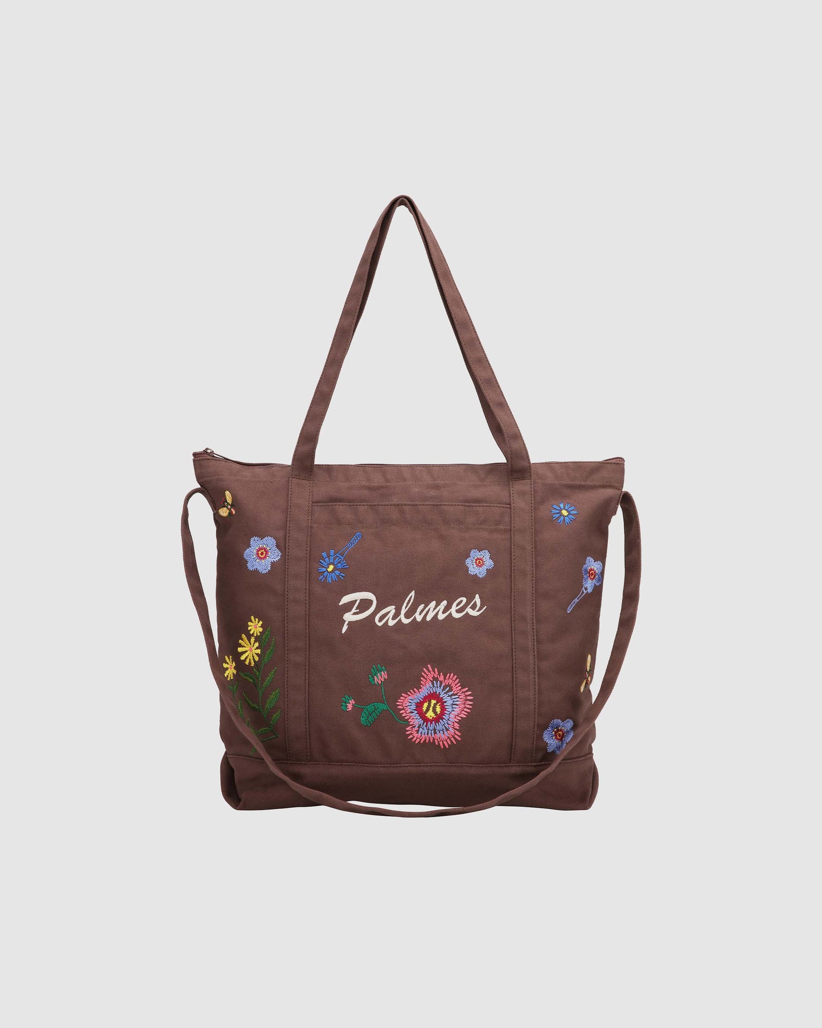 Floral Tote Bag - Brown