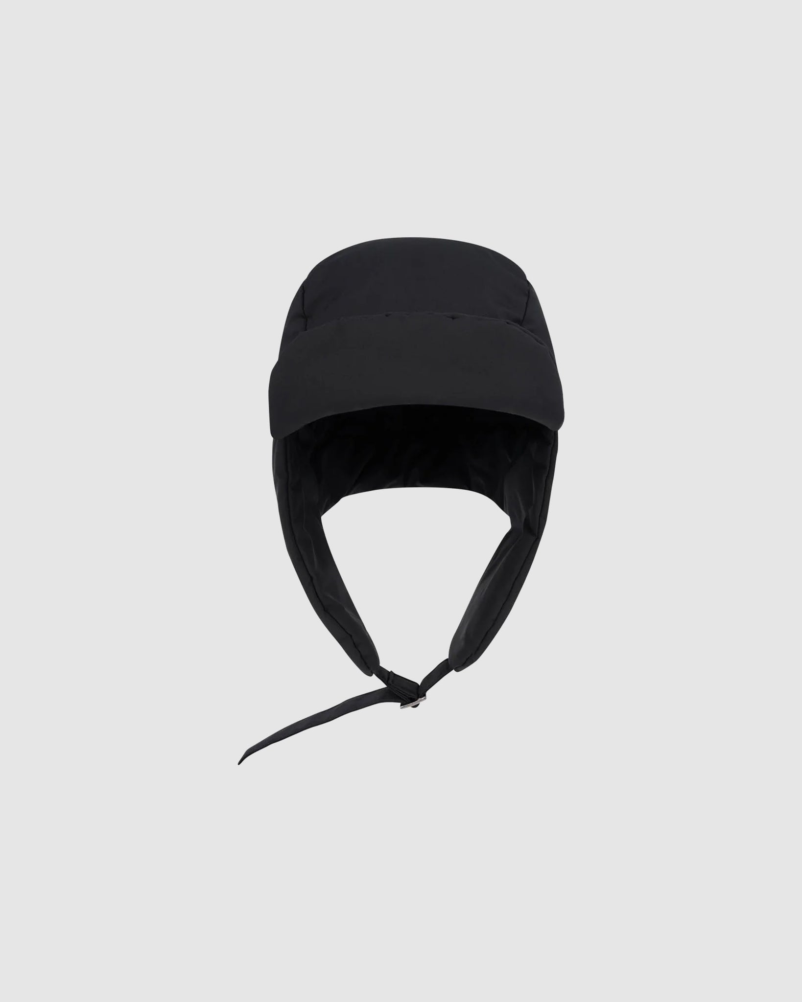 Taffeta Padded Earmuff Cap - Black