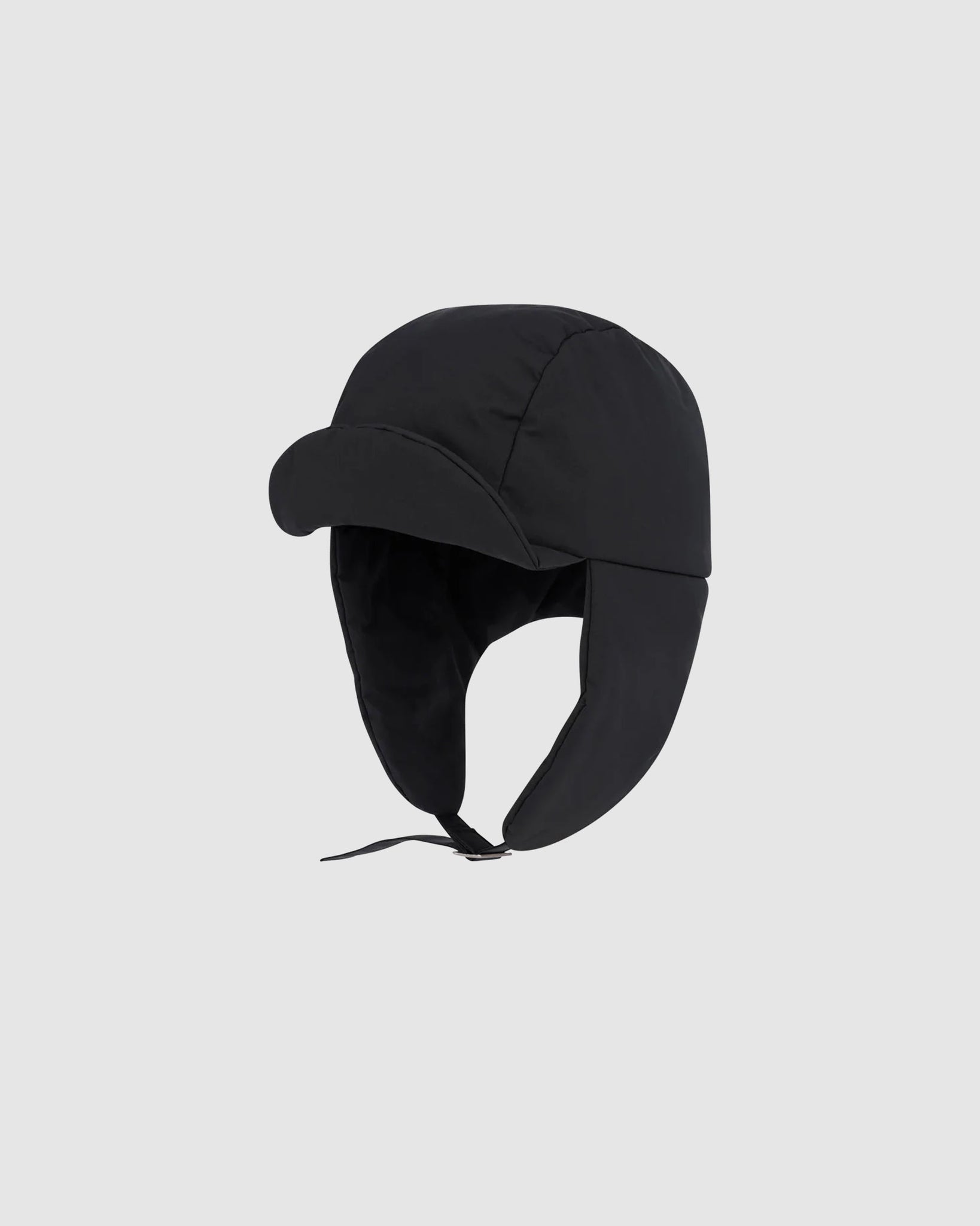 Taffeta Padded Earmuff Cap - Black