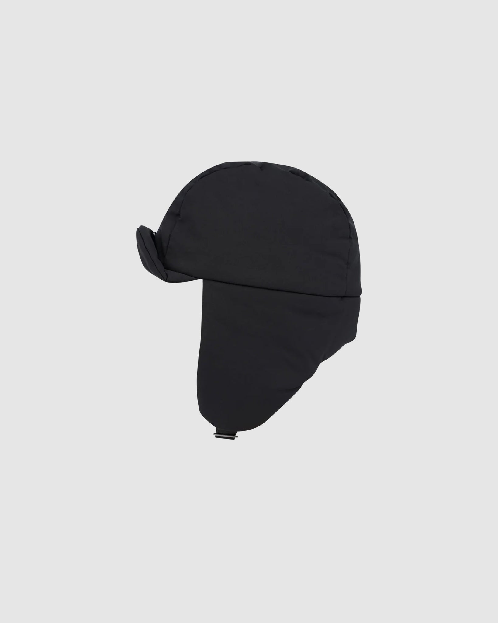 Taffeta Padded Earmuff Cap - Black
