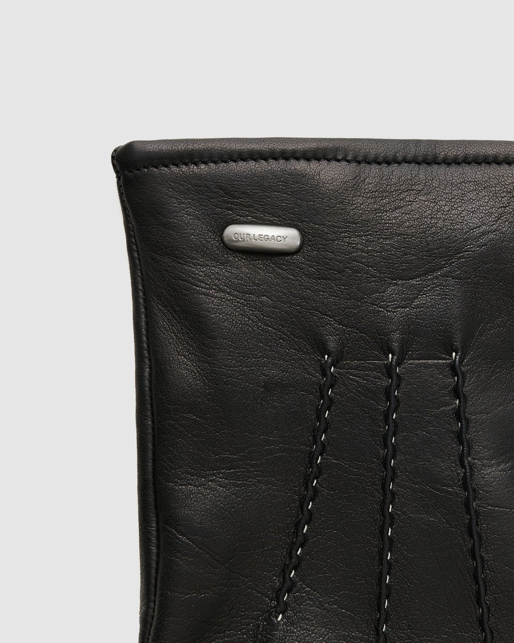 His Gloves - Black Leather