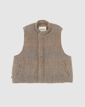 Sahab Vest - Wobbly Check Handloom