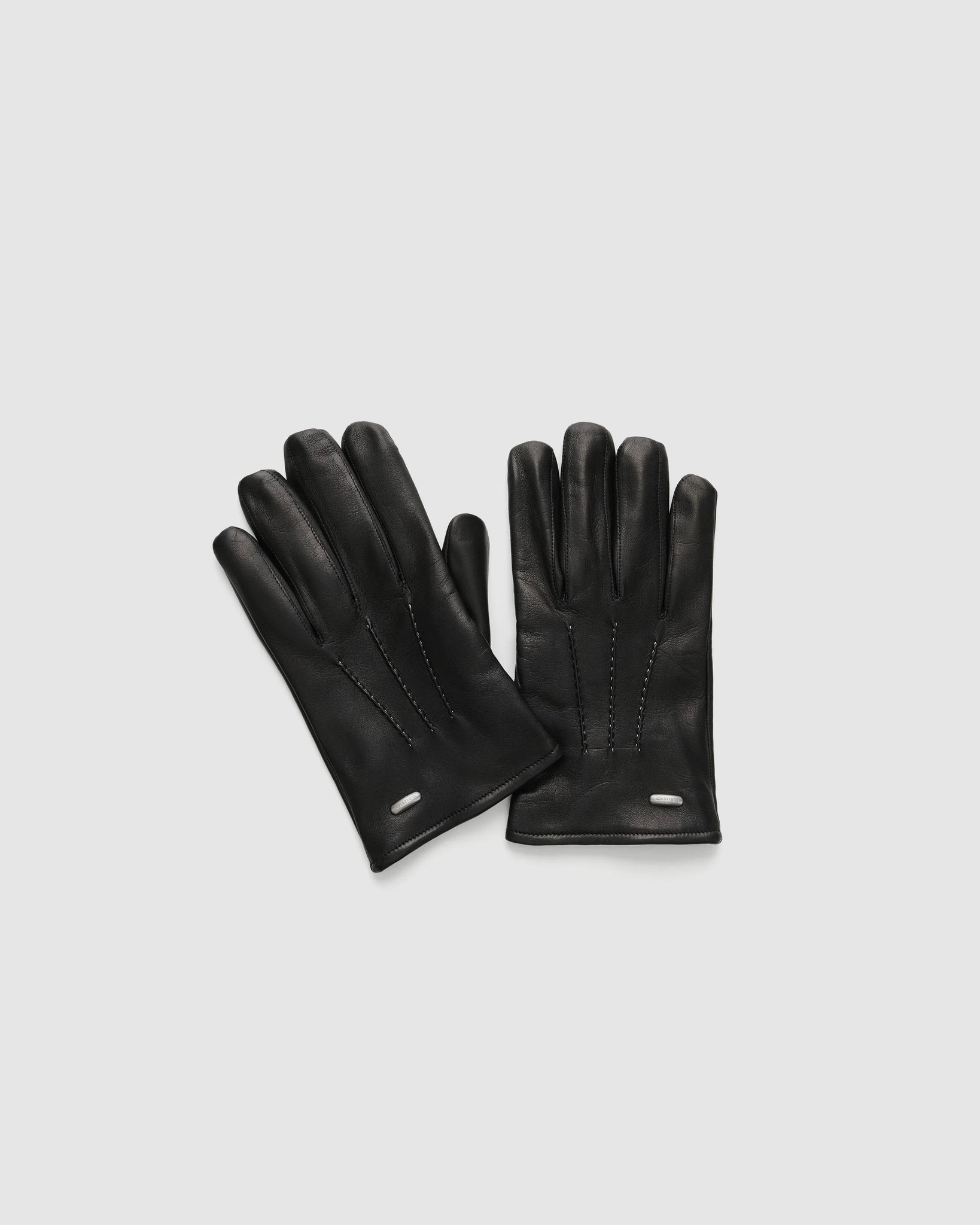 His Gloves - Black Leather