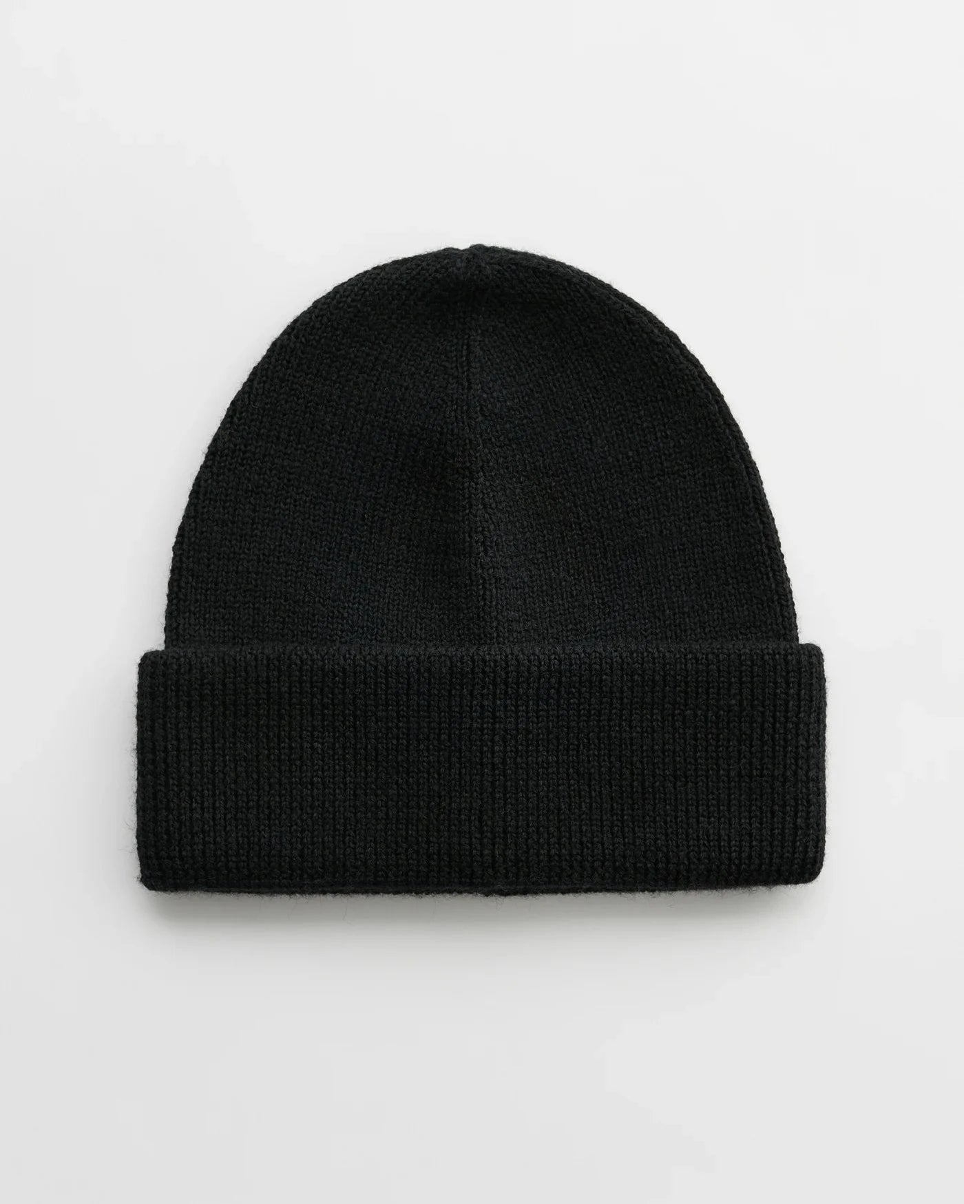 Knit Hat - Black Rustic Merino