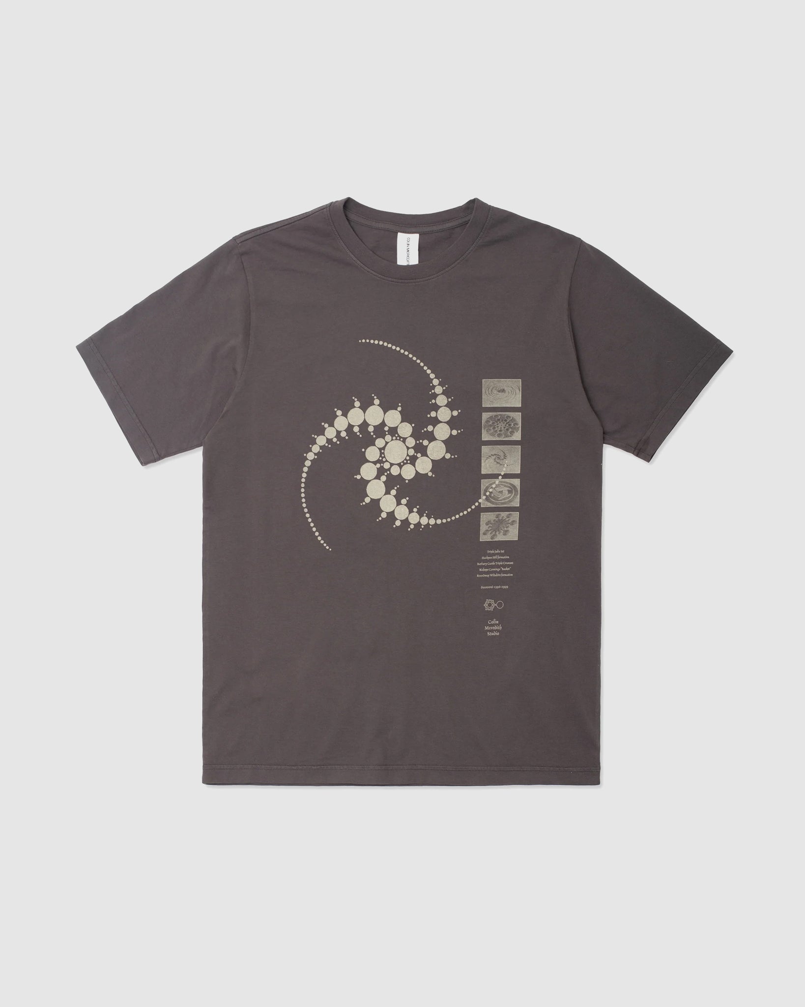 Crop Circle T-shirt - Peat