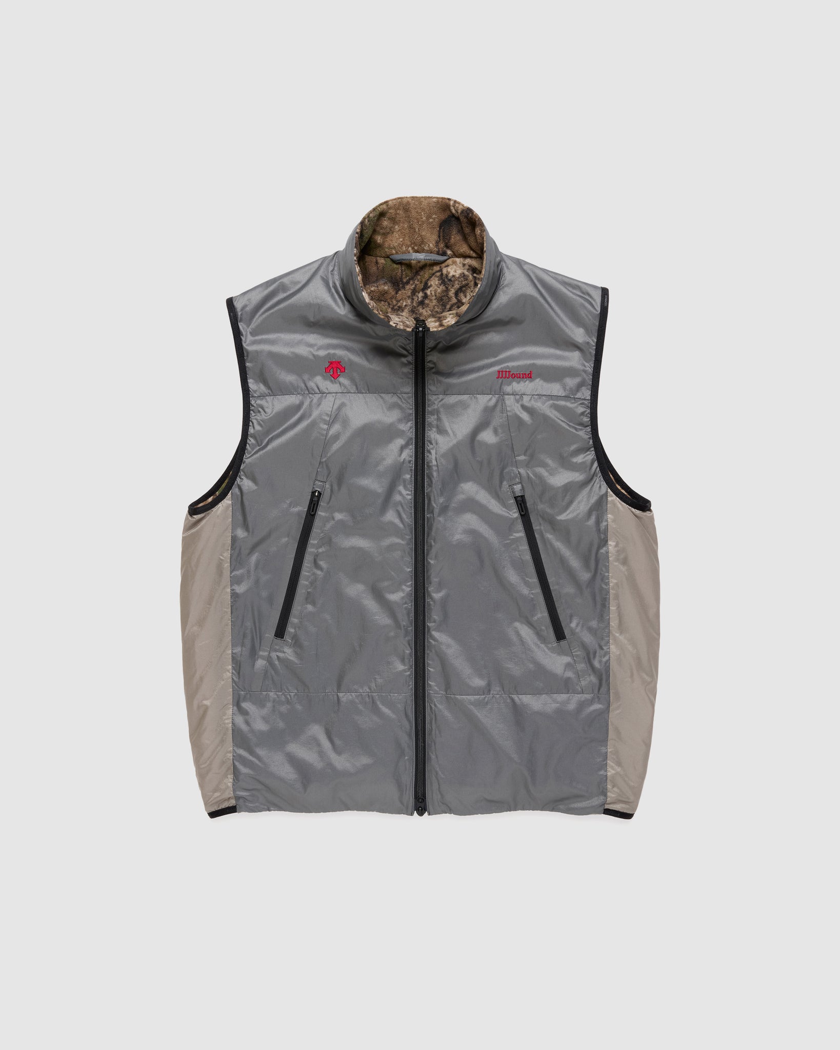 Descente Allterrain x JJJJound Reversible Vest - Charcoal/Taupe