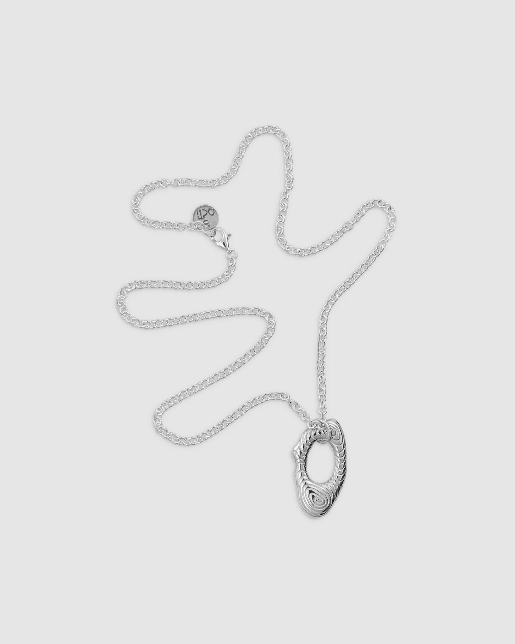 River Pendant Necklace - Silver
