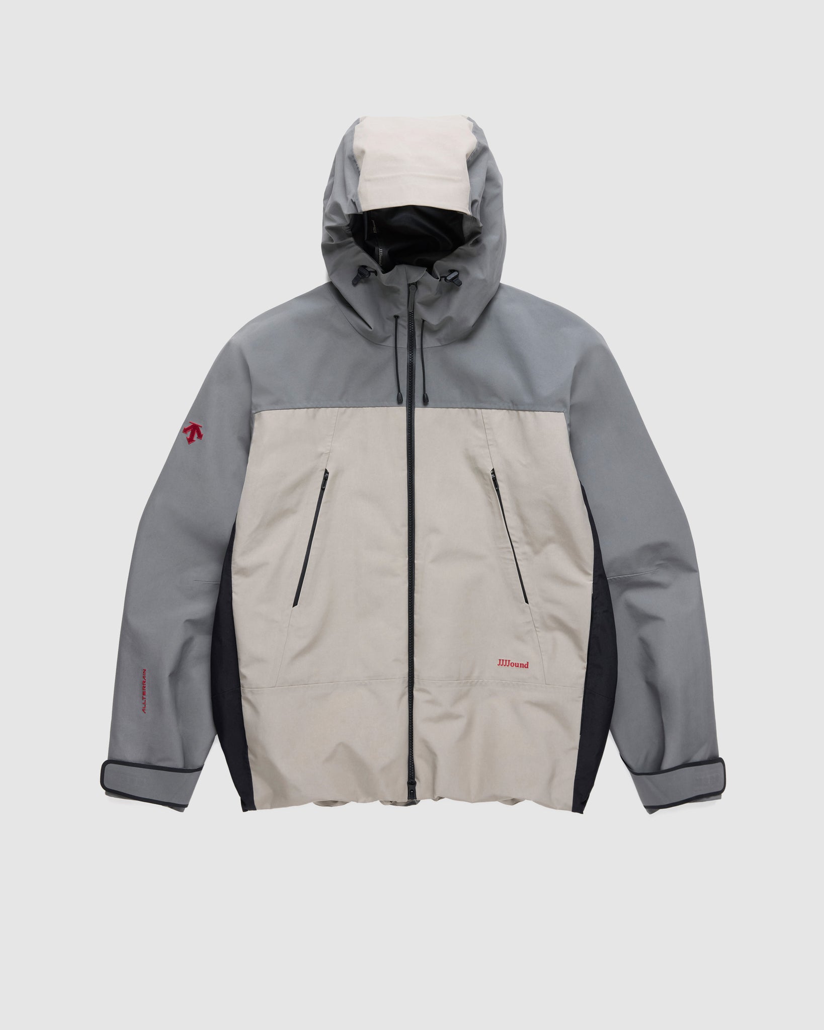Descente Allterrain x JJJJound Hardshell Jacket - Charcoal/Taupe