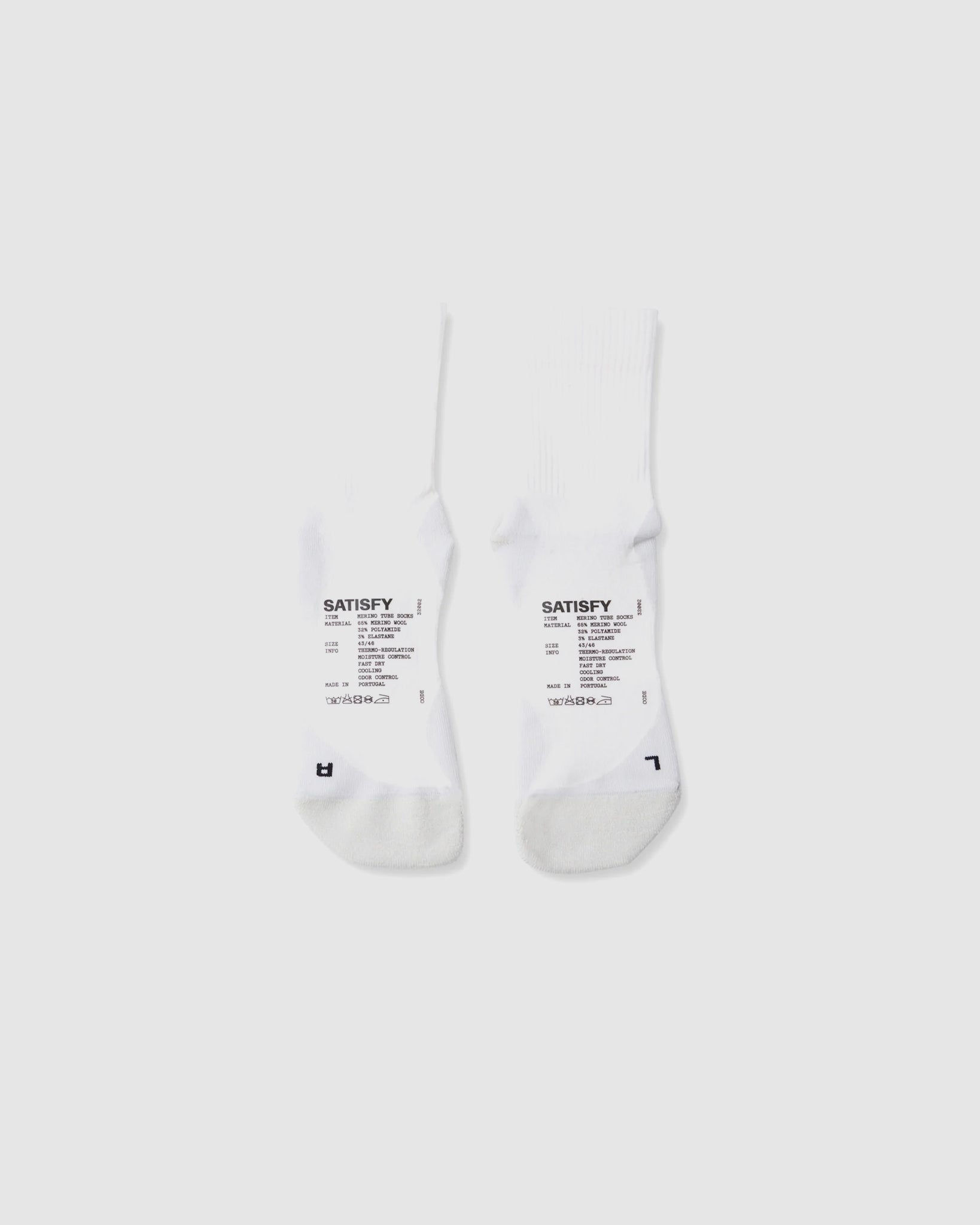 Merino Nylon Tube Socks - Off White