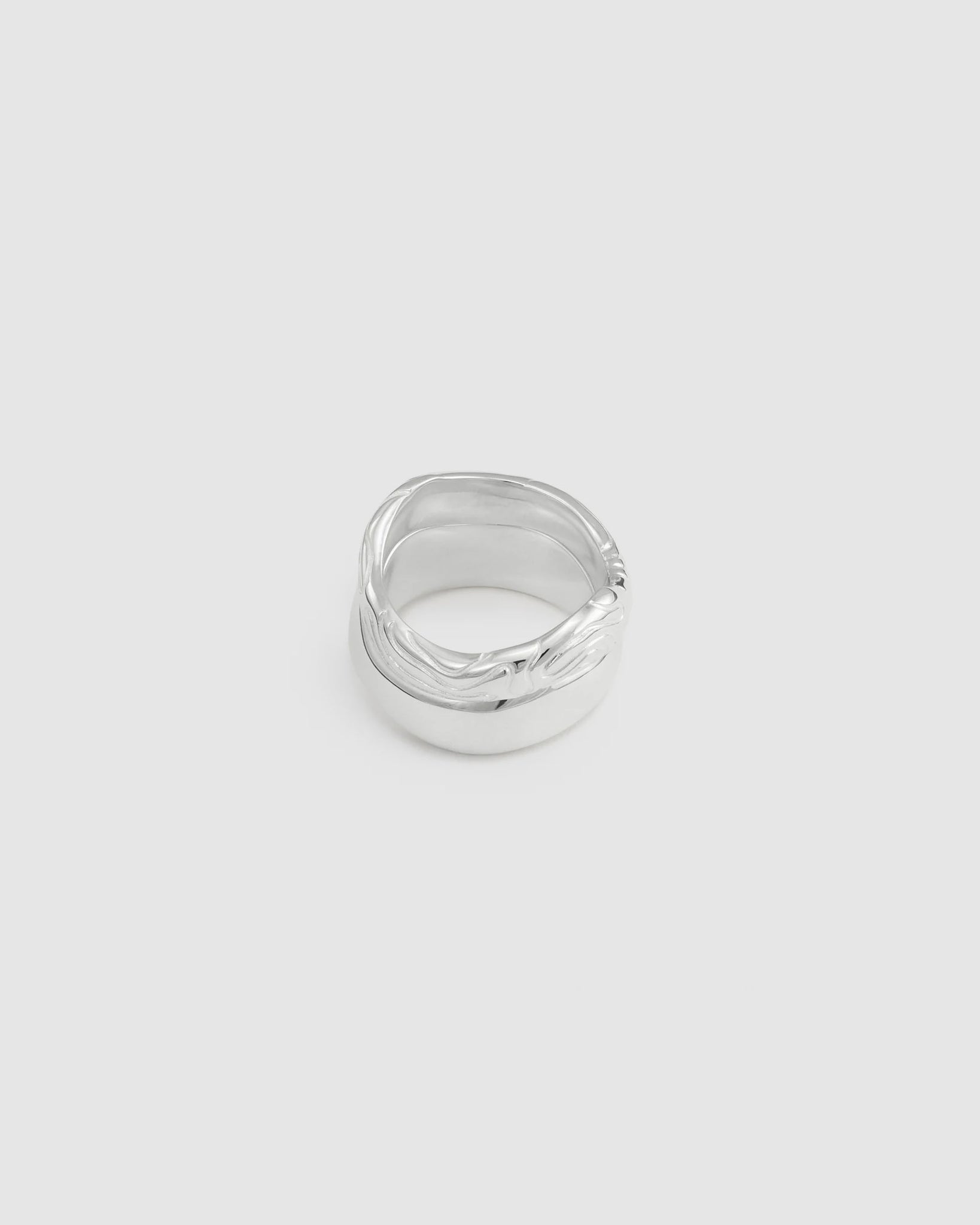 Globe Stacking Ring Pair - Silver