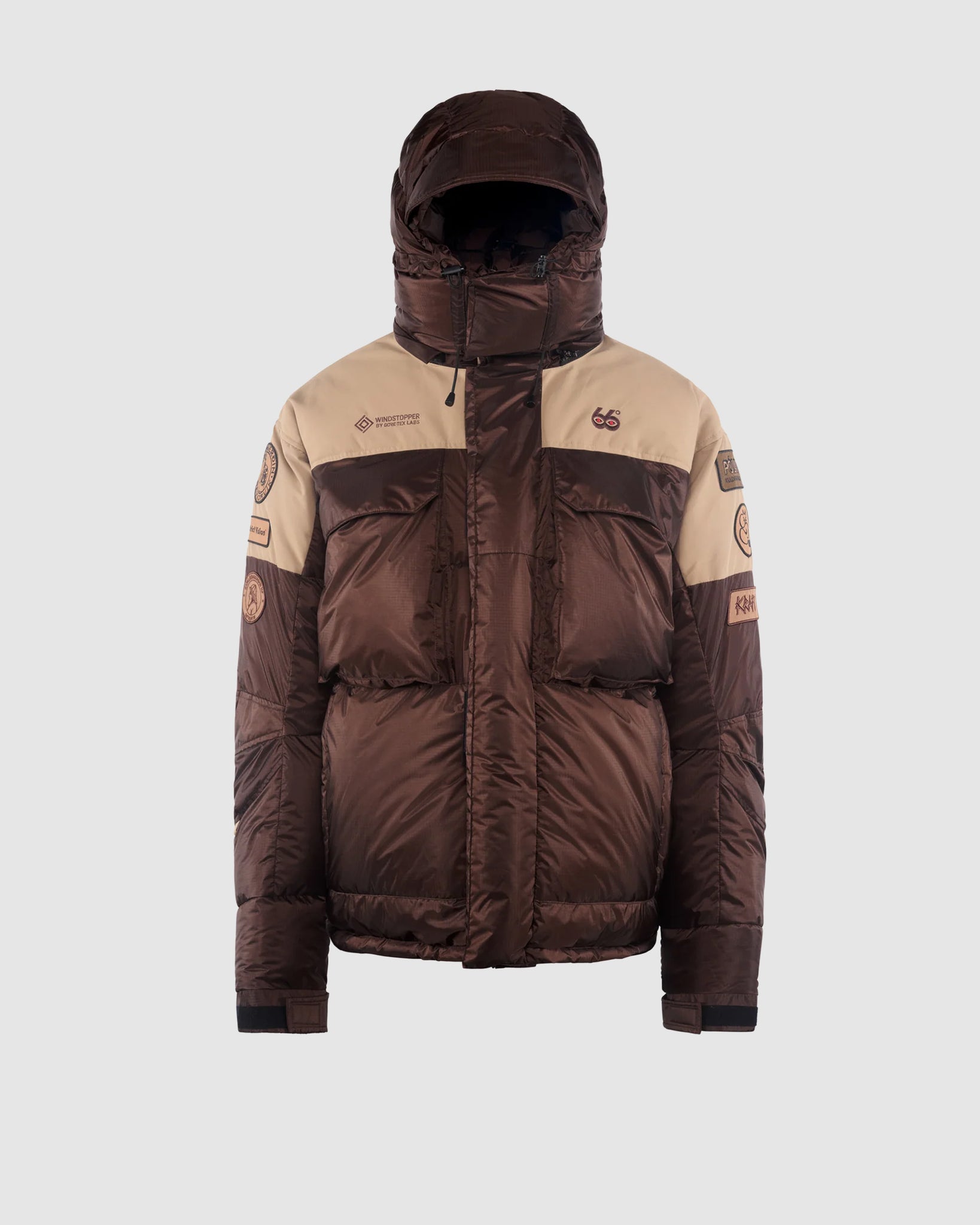 66°NxDV Tindur Down Jacket Patch - Earth Brown