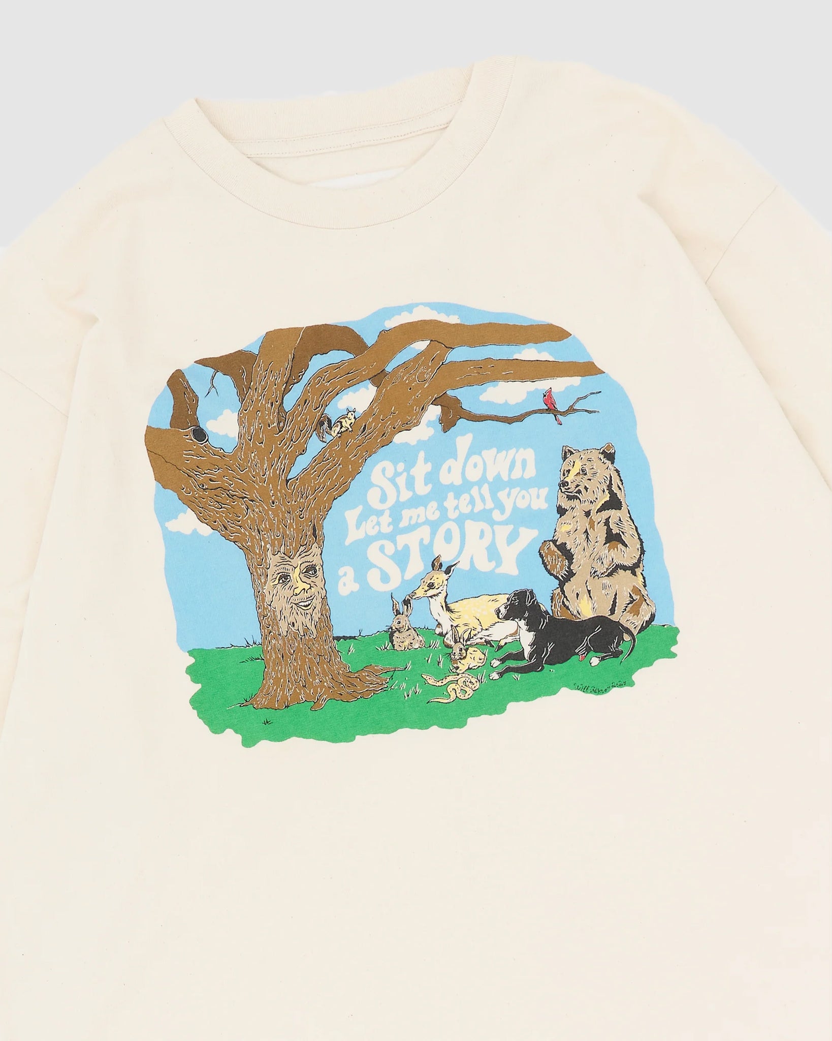 Grateful Tee LS - Ecru Tree Tales