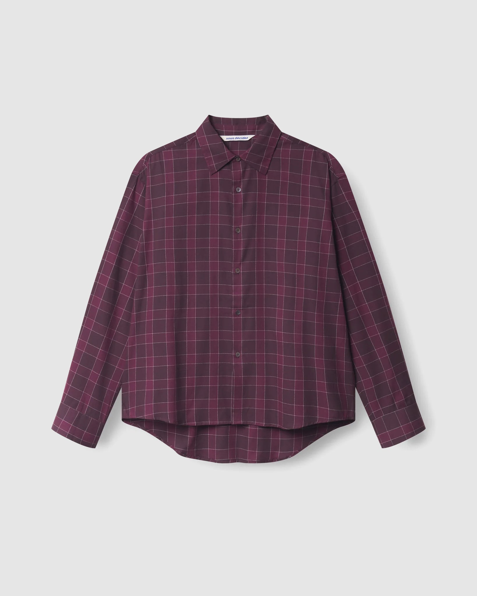 Find Shirt - Bordeaux/White Check