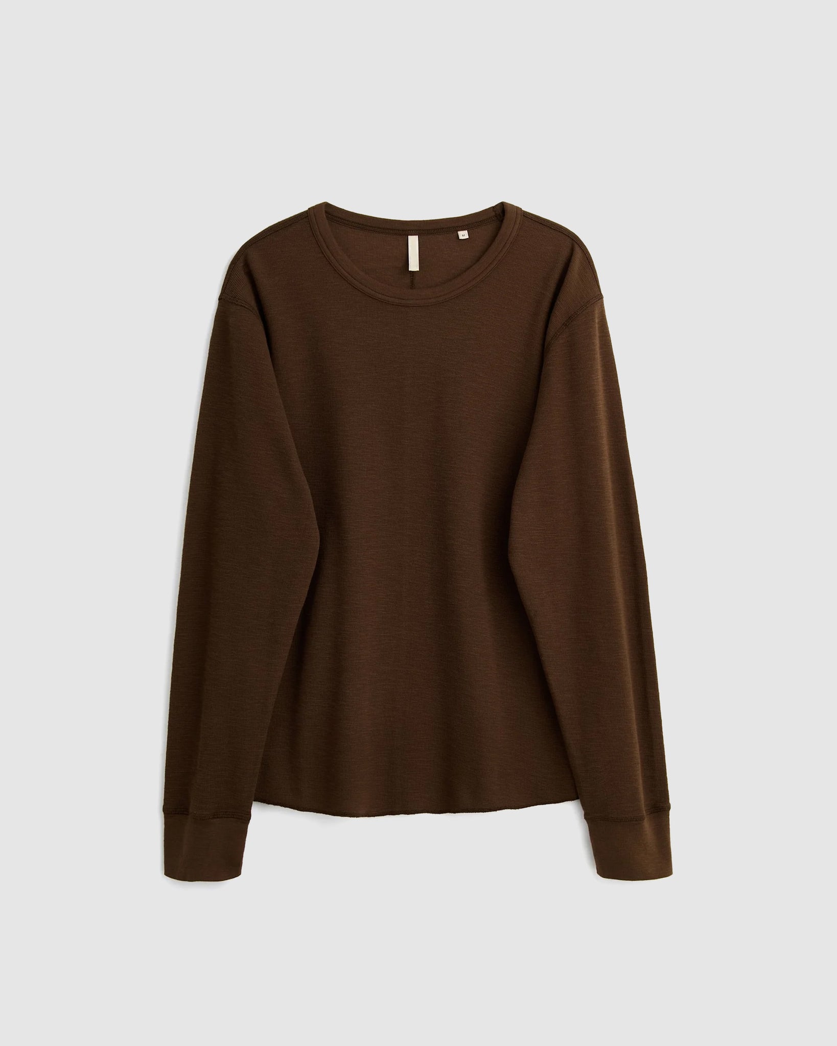 Waffle Tee LS - Brown