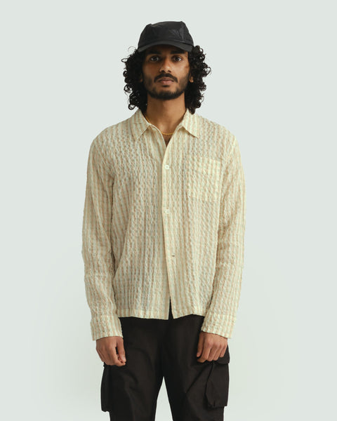 Box Shirt - Basque Seersucker Check