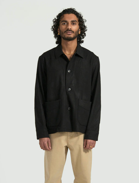 Archive Box Jacket - Black Wool – grocery